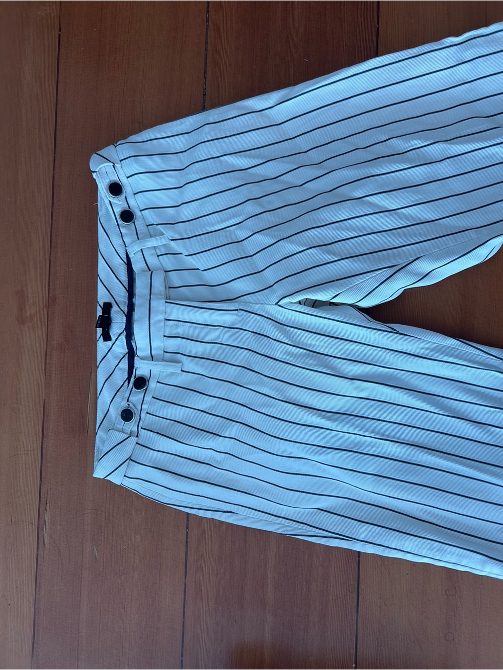 Jacob Cream and Black Striped Skirt